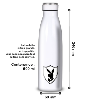 Gourde Alu et Thermos Playboy Lapin