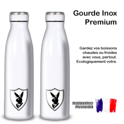Gourde Alu et Thermos Playboy Lapin