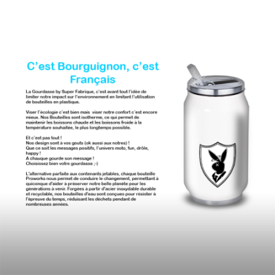 Gourde Alu et Thermos Playboy Lapin