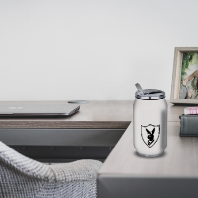 Gourde Alu et Thermos Playboy Lapin