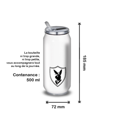 Gourde Alu et Thermos Playboy Lapin