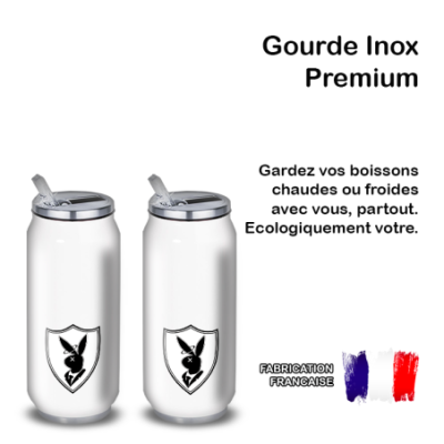 Gourde Alu et Thermos Playboy Lapin