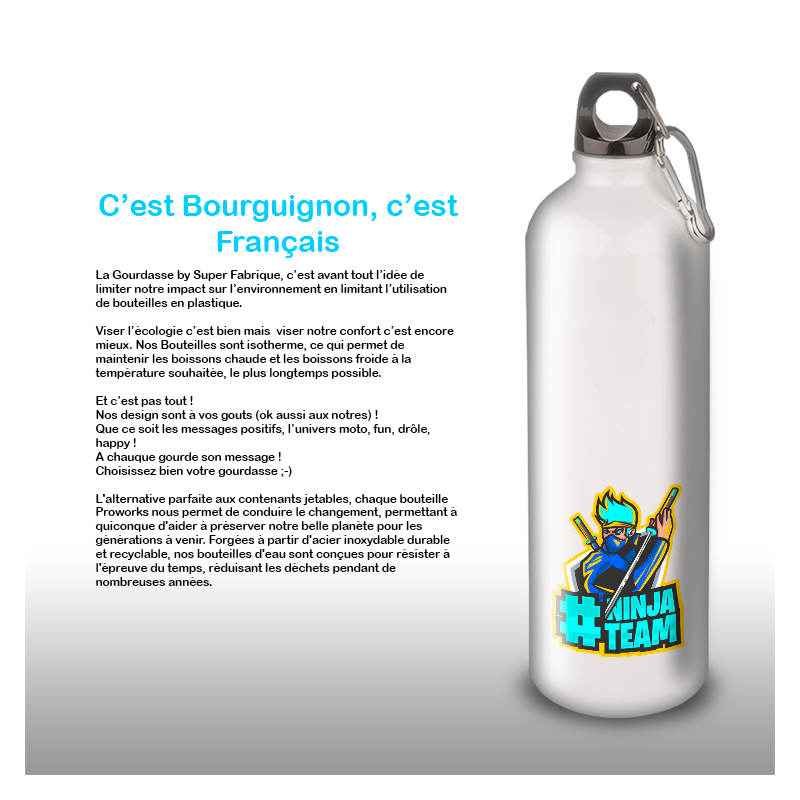 Bouteille Isotherme Vintage Thermos En Aluminium, Marque Iso Tan, 500 Ml, Argentée