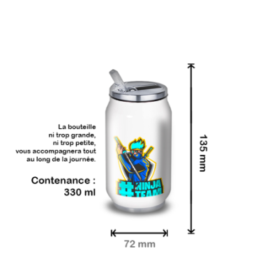 Gourde Alu et Thermos Team Ninja
