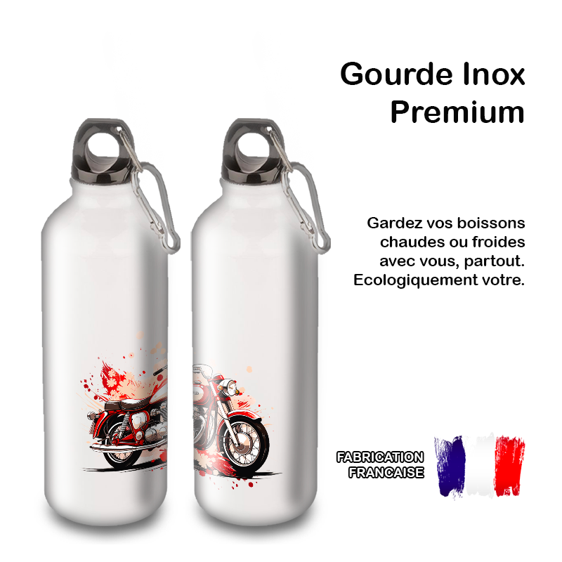 Gourde Alu et Thermos Moto Vintage Gourde Alu et Thermos Moto Vintage