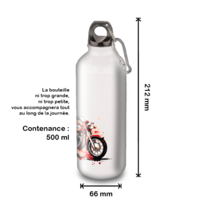 Gourde Alu et Thermos Moto Vintage