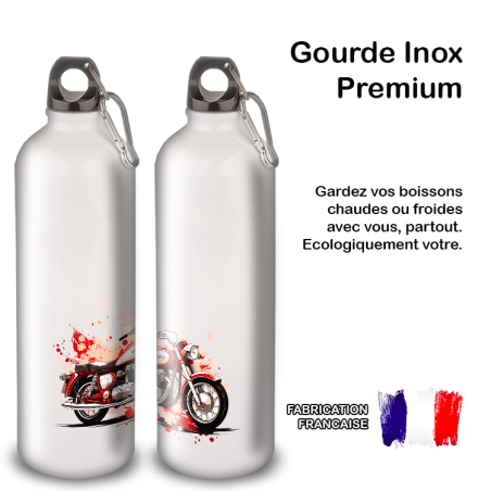 Gourde Alu et Thermos Moto Vintage Gourde Alu et Thermos Moto Vintage