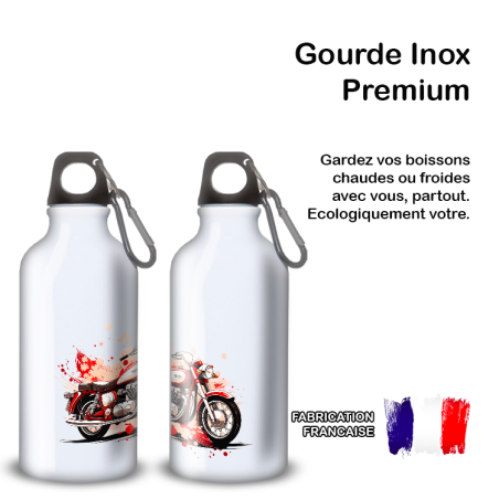 Gourde Alu et Thermos Moto Vintage Gourde Alu et Thermos Moto Vintage