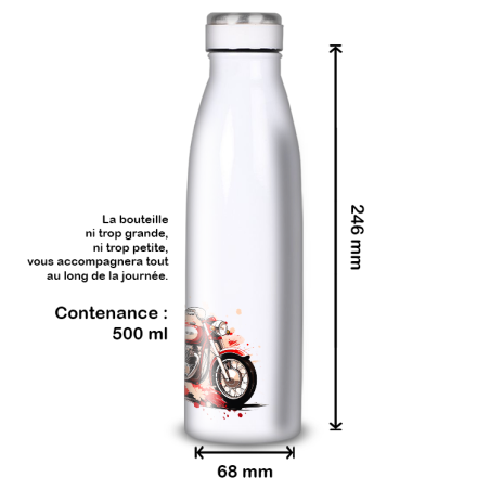 Gourde Alu et Thermos Moto Vintage Gourde Alu et Thermos Moto Vintage