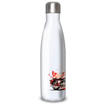 Gourde Alu et Thermos Moto Vintage