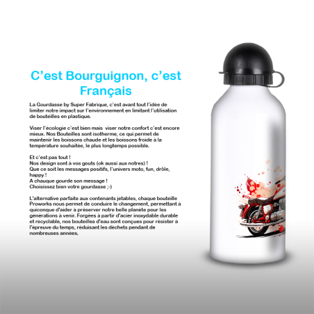 Gourde Alu et Thermos Moto Vintage Gourde Alu et Thermos Moto Vintage