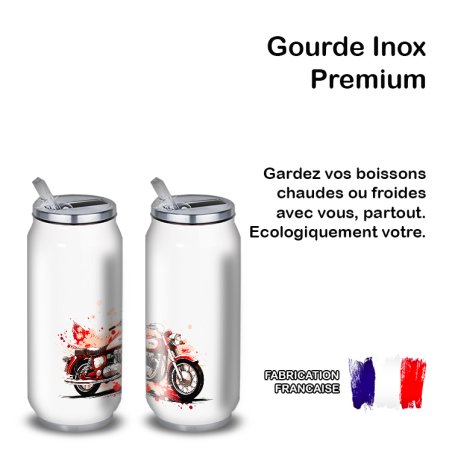 Gourde Alu et Thermos Moto Vintage Gourde Alu et Thermos Moto Vintage