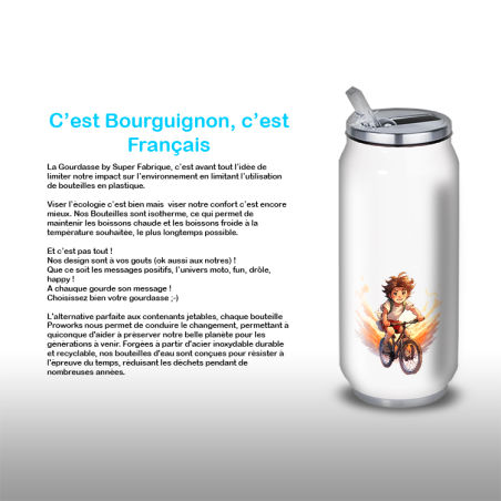 Gourde Alu et Thermos Anime Vélo Gourde Alu et Thermos Anime Vélo