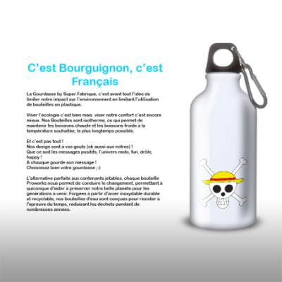 Gourde Alu et Thermos Anime One Piece
