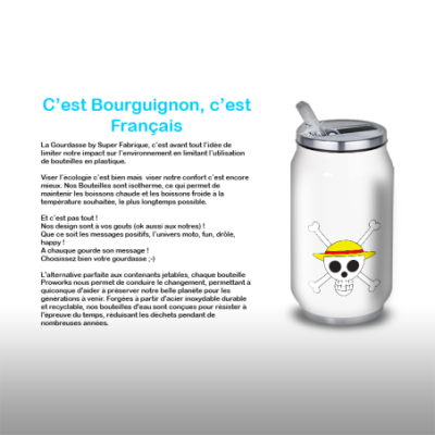 Gourde Alu et Thermos Anime One Piece