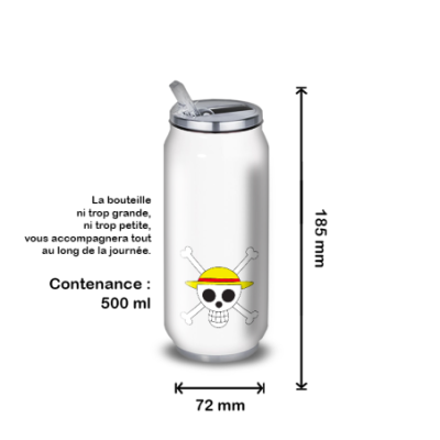 Gourde Alu et Thermos Anime One Piece