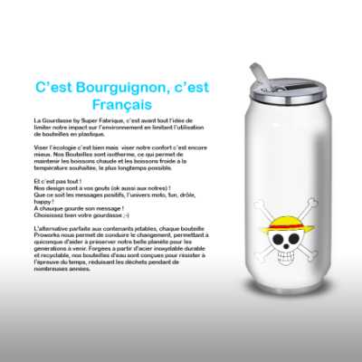 Gourde Alu et Thermos Anime One Piece