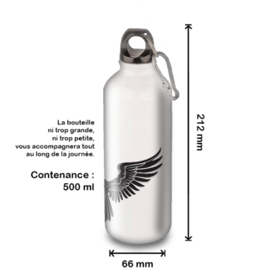 Gourde Alu et Thermos Ailes Mystique (nervermore)