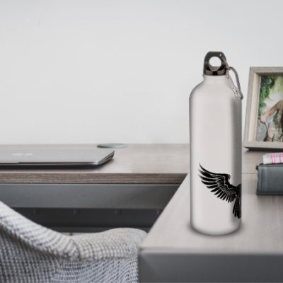 Gourde Alu et Thermos Ailes Mystique (nervermore)