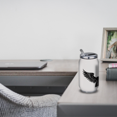 Gourde Alu et Thermos Ailes Mystique (nervermore)