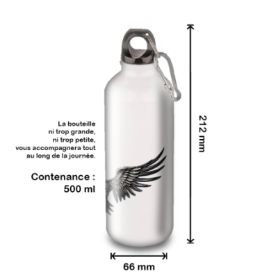 Gourde Alu et Thermos Ailes Mythologie (nervermore)