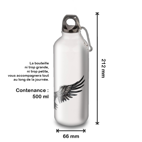 Gourde Alu et Thermos Ailes Mythologie (nervermore)