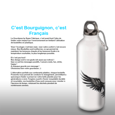 Gourde Alu et Thermos Ailes Mythologiques (nervermore)