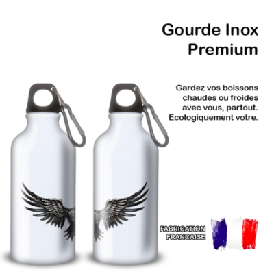 Gourde Alu et Thermos Ailes Mythologiques (nervermore)
