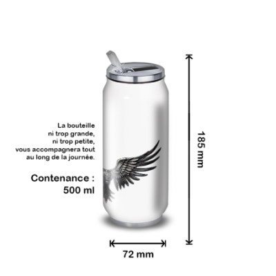 Gourde Alu et Thermos Ailes Mythologiques (nervermore)