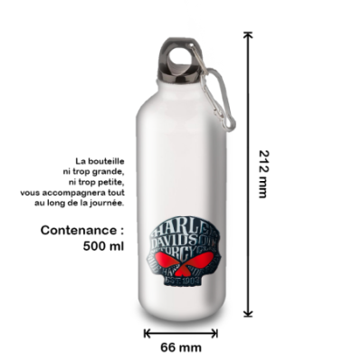 Gourde Alu et Thermos Harley Davidson Skull