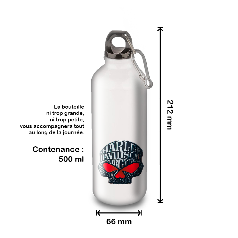Gourde Alu et Thermos Harley Davidson Skull Gourde Alu et Thermos Harley Davidson Skull