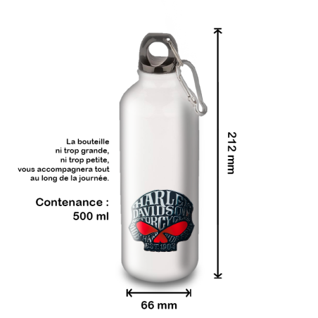 Gourde Alu et Thermos Harley Davidson Skull