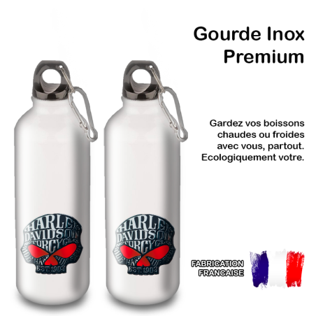 Gourde Alu et Thermos Harley Davidson Skull Gourde Alu et Thermos Harley Davidson Skull