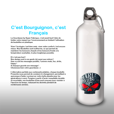 Gourde Alu et Thermos Harley Davidson Skull Gourde Alu et Thermos Harley Davidson Skull