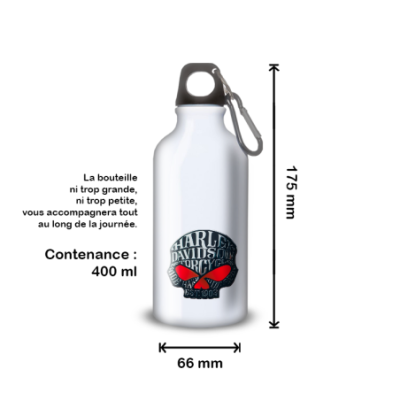 Gourde Alu et Thermos Harley Davidson Skull