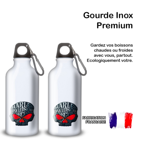 Gourde Alu et Thermos Harley Davidson Skull Gourde Alu et Thermos Harley Davidson Skull