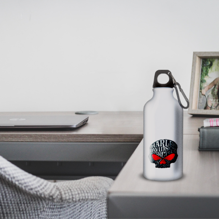 Gourde Alu et Thermos Harley Davidson Skull Gourde Alu et Thermos Harley Davidson Skull