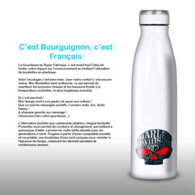 Gourde Alu et Thermos Harley Davidson Skull