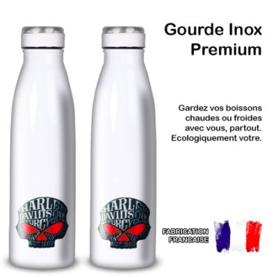 Gourde Alu et Thermos Harley Davidson Skull