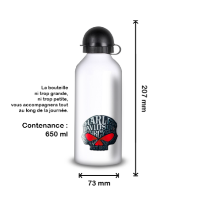 Gourde Alu et Thermos Harley Davidson Skull
