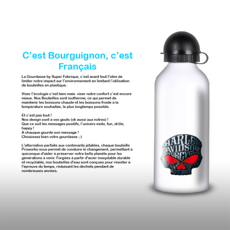 Gourde Alu et Thermos Harley Davidson Skull Gourde Alu et Thermos Harley Davidson Skull