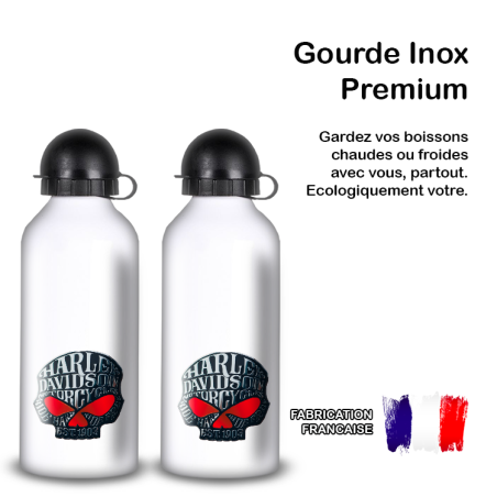 Gourde Alu et Thermos Harley Davidson Skull Gourde Alu et Thermos Harley Davidson Skull