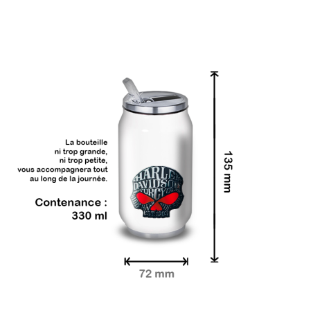Gourde Alu et Thermos Harley Davidson Skull Gourde Alu et Thermos Harley Davidson Skull