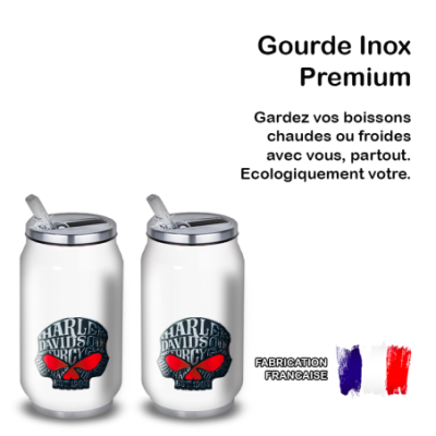 Gourde Alu et Thermos Harley Davidson Skull