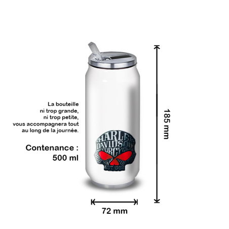 Gourde Alu et Thermos Harley Davidson Skull Gourde Alu et Thermos Harley Davidson Skull