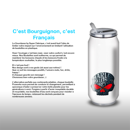 Gourde Alu et Thermos Harley Davidson Skull Gourde Alu et Thermos Harley Davidson Skull
