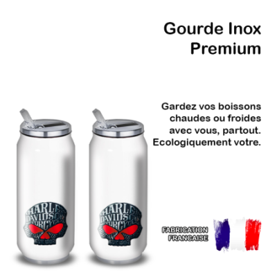 Gourde Alu et Thermos Harley Davidson Skull