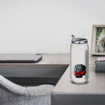Gourde Alu et Thermos Harley Davidson Skull