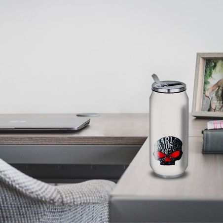 Gourde Alu et Thermos Harley Davidson Skull Gourde Alu et Thermos Harley Davidson Skull
