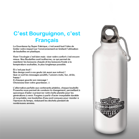 Gourde Alu et Thermos Harley Davidson Logo Silver Gourde Alu et Thermos Harley Davidson Logo Silver
